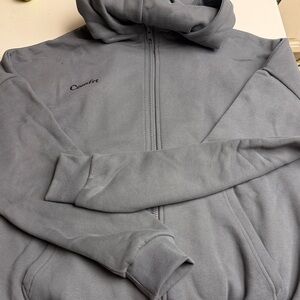Viral COMFRT Zip Up Hoodie in Wolf Grey M